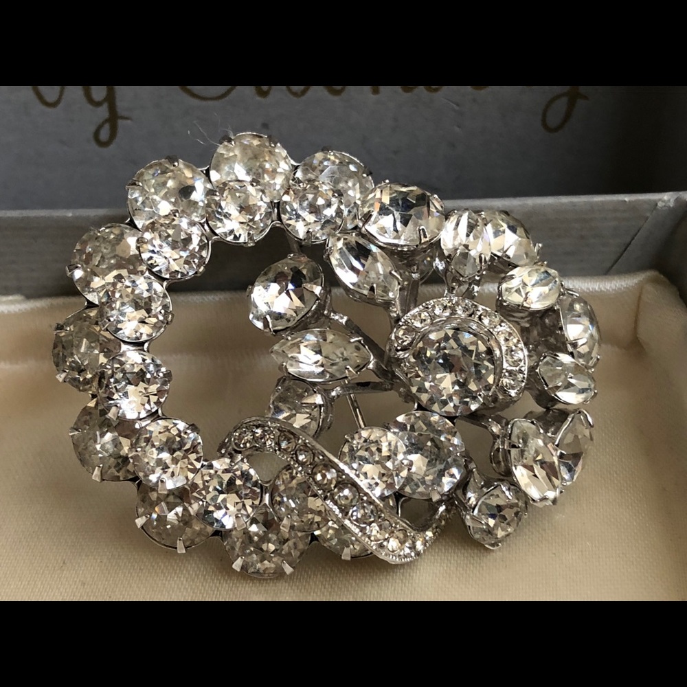 Eisenberg Ice vintage brooch clear stones SALE
